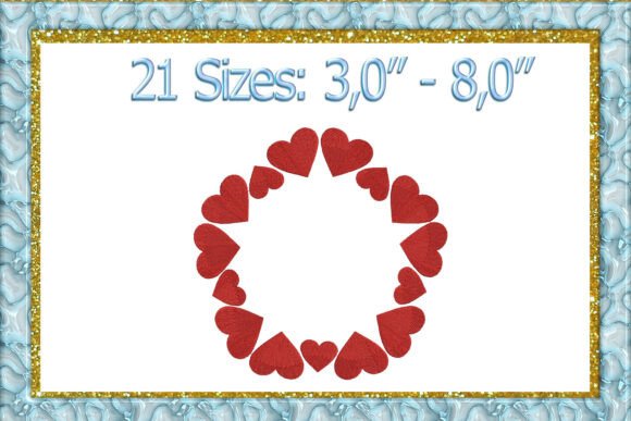 Heart Frame Monogram Embroidery Design