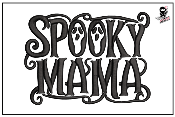 Spooky Mama Halloween Embroidery